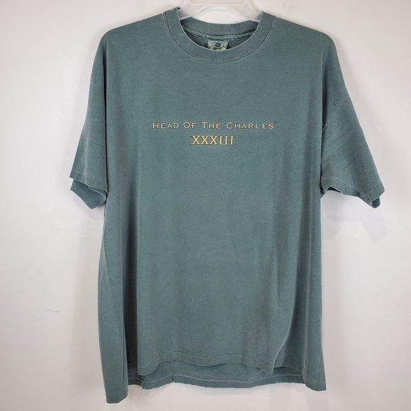 VTG Boston Head Of The Charles Regatta Boat Shirt XL USA Sailing Flag Rowing - Picture 3 of 10